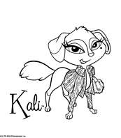 coloriage bratz petz kali